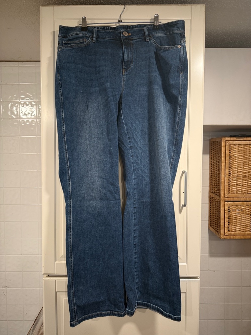 J Jill Women’s Classic Mid-Rise Blue Denim Jeans size 16 4:22